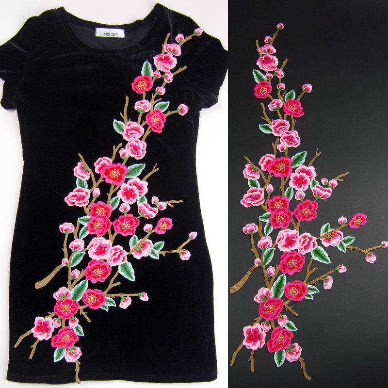 نوعية جيدة كبيرة مطرزة Plum ثل - مراجعة Good Floral & Wedding Decor Supply وسعره