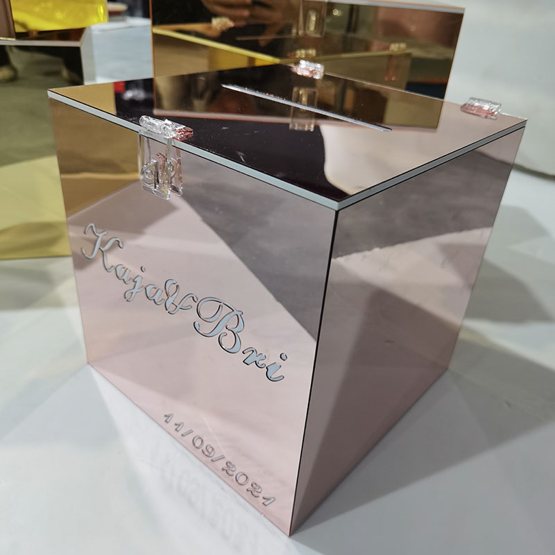 صندوق بطاقات أكريليك مبتكر، صن - مراجعة Wedding Card Box وسعره