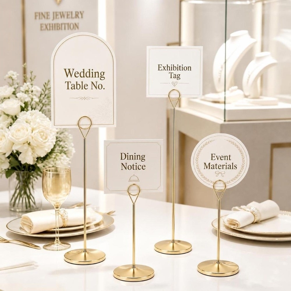 حامل أرقام طاولة معدني محمول ب - مراجعة Table Number Gold وسعره