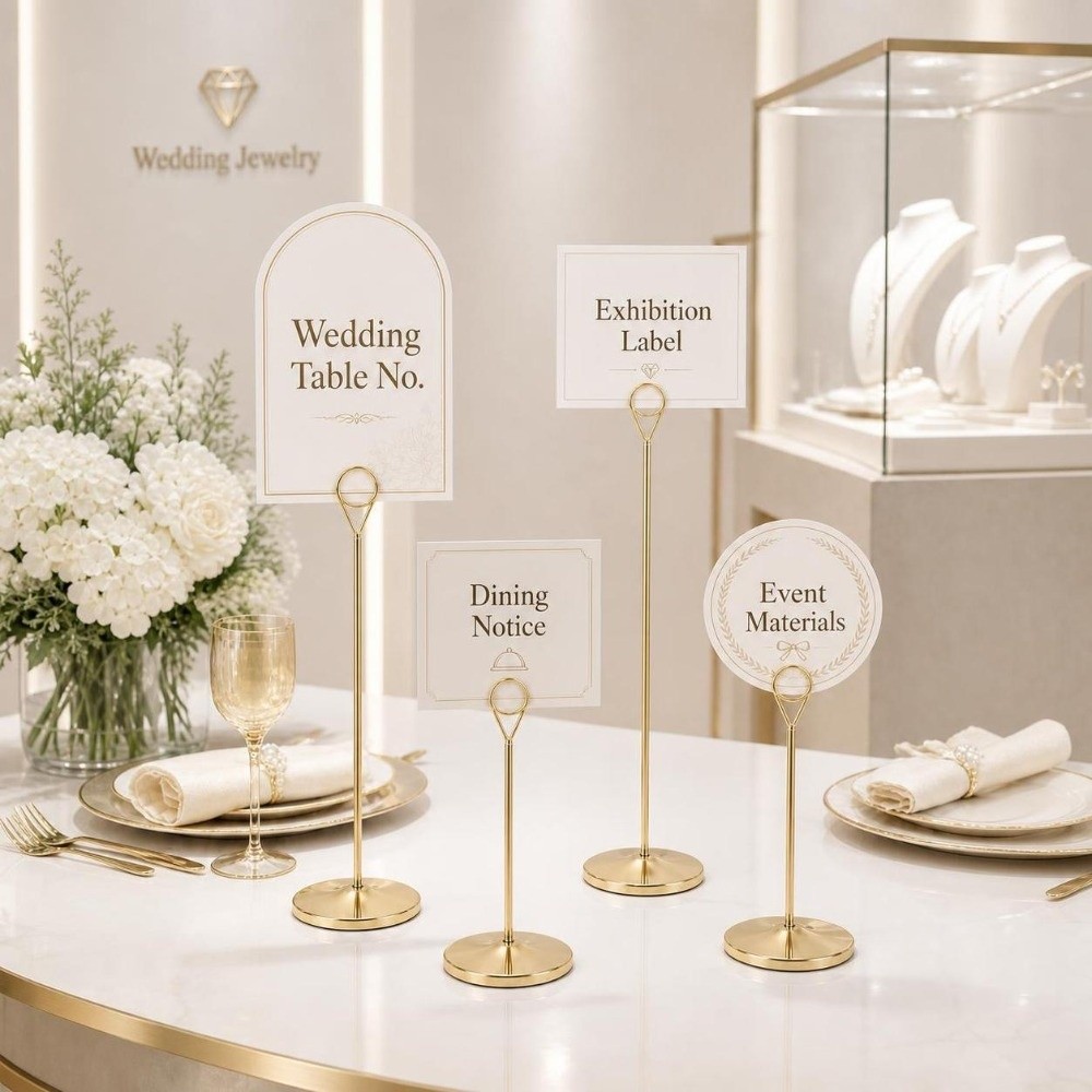 حامل أرقام الطاولات المعدني بق - مراجعة Table Number Gold وسعره