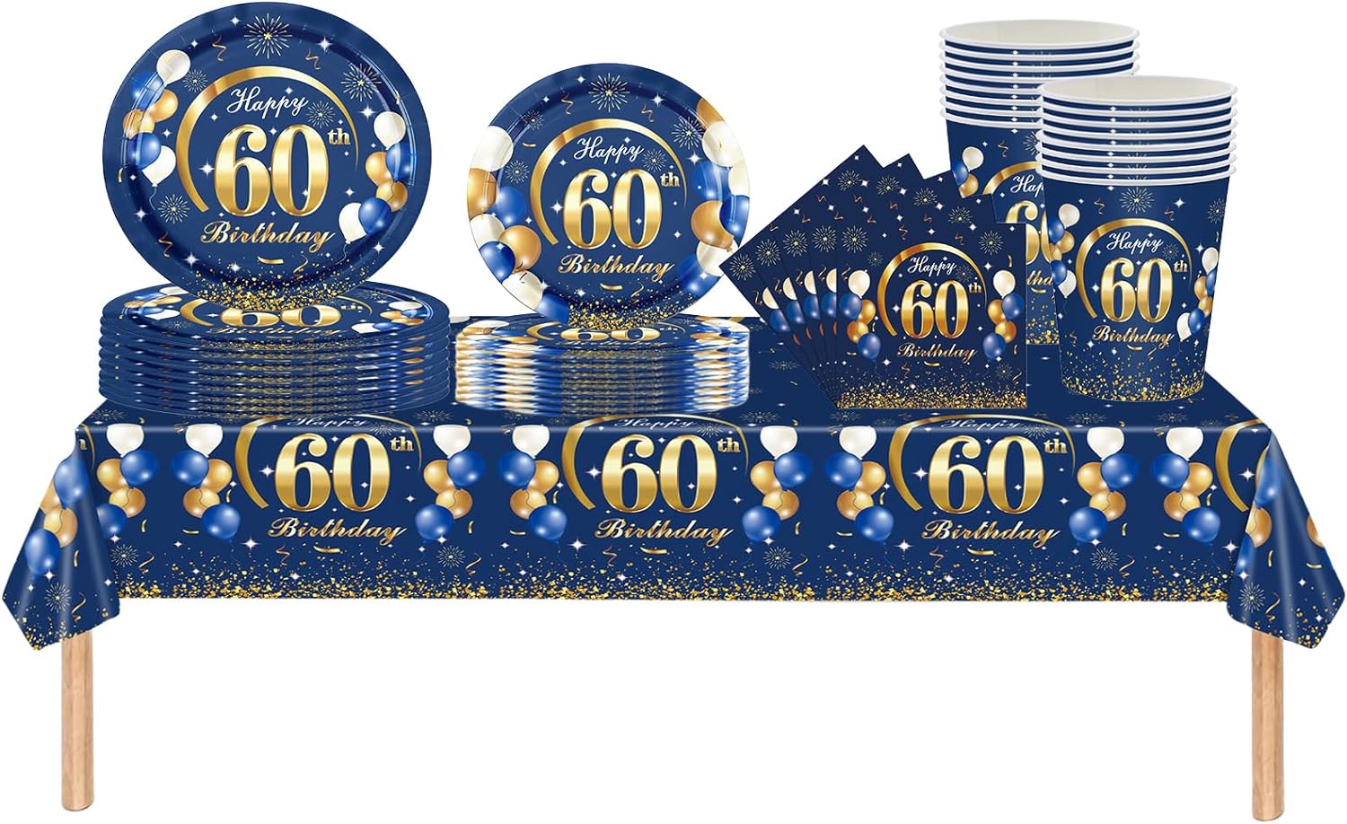 زينة عيد ميلاد 60 باللون الأزر - مراجعة Table Number Gold وسعره